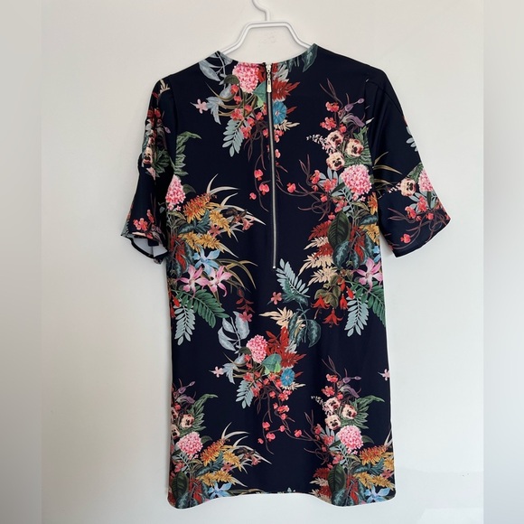 Marie Clair Floral Print Navy Dress size small - Picture 6 of 6